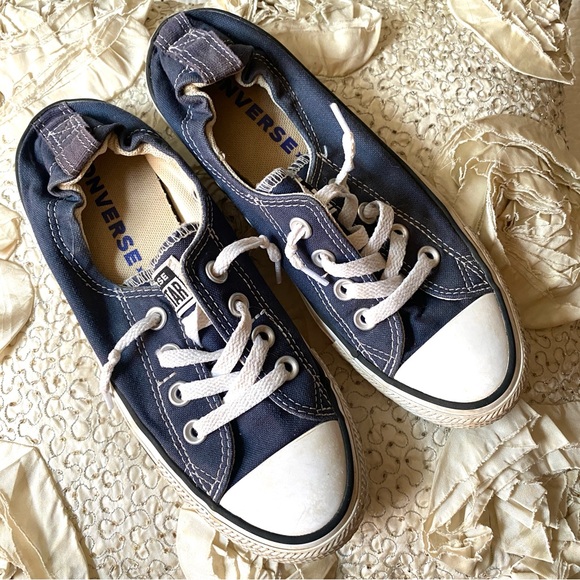 Converse Chuck Taylor All Star Blue Shoreline Slip On Elastic Heel Sz 7.5 Womens - Picture 2 of 16